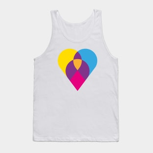 Love modern heart design Tank Top